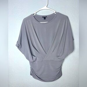 Express Gray Blouse Elegant Top‎